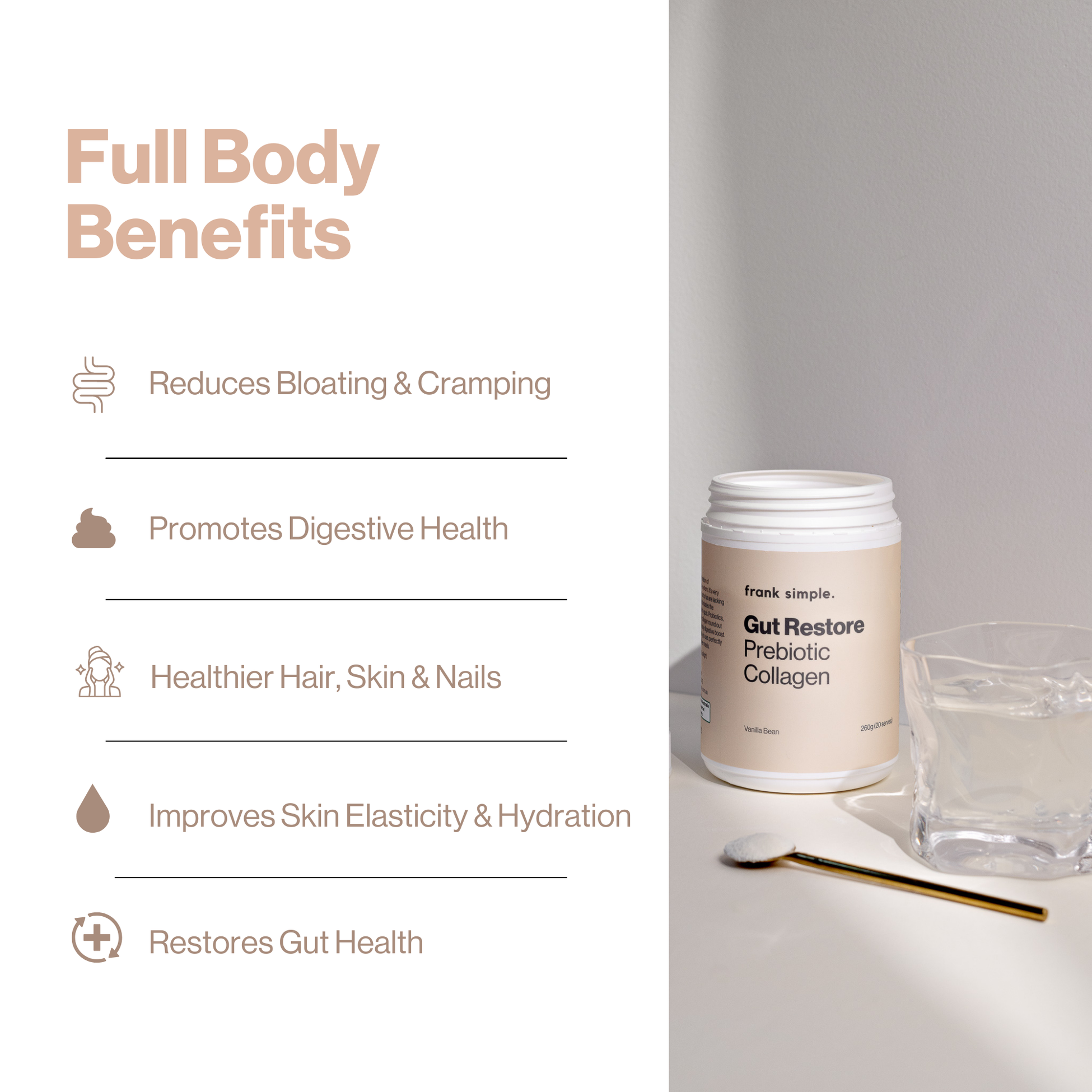 Gut Restore Prebiotic Collagen | FrankSimple – Frank Simple